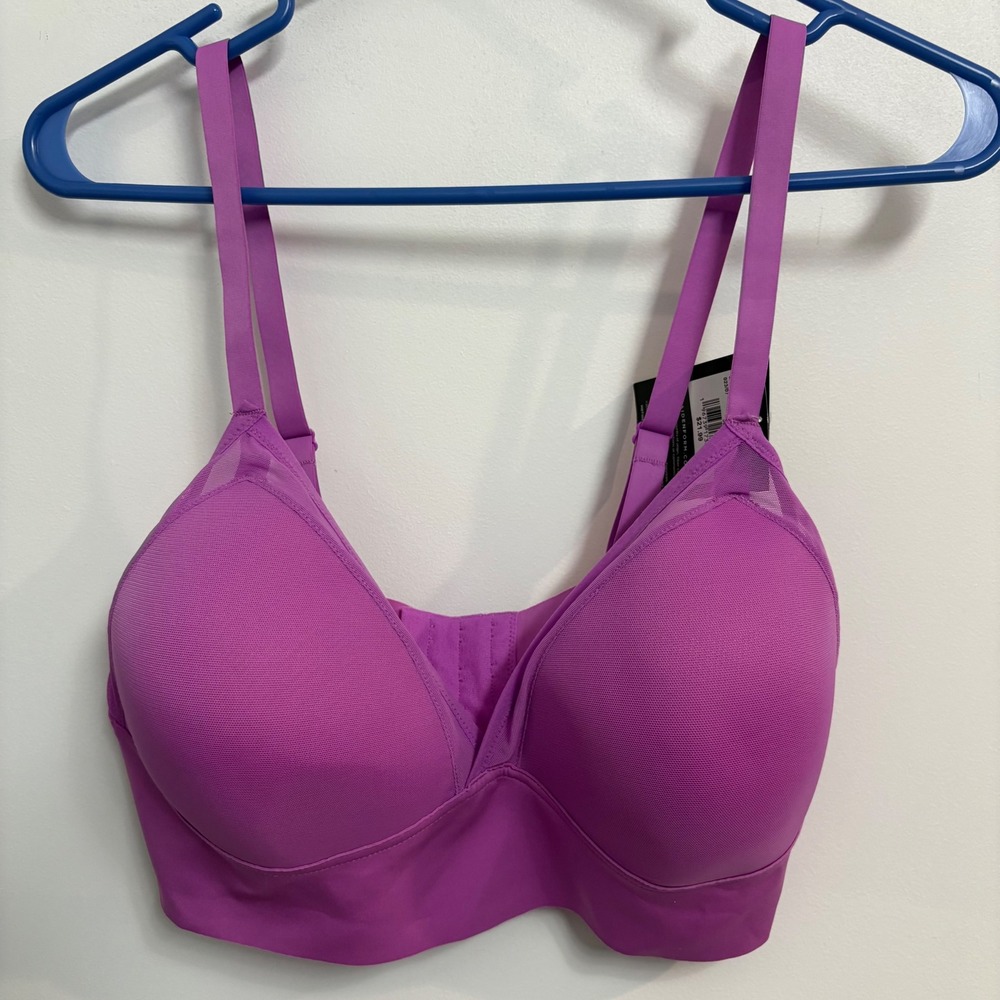 Maidenform Women Purple Triangle Bralette Convertible Straps‎ MBT105 2XL NWT